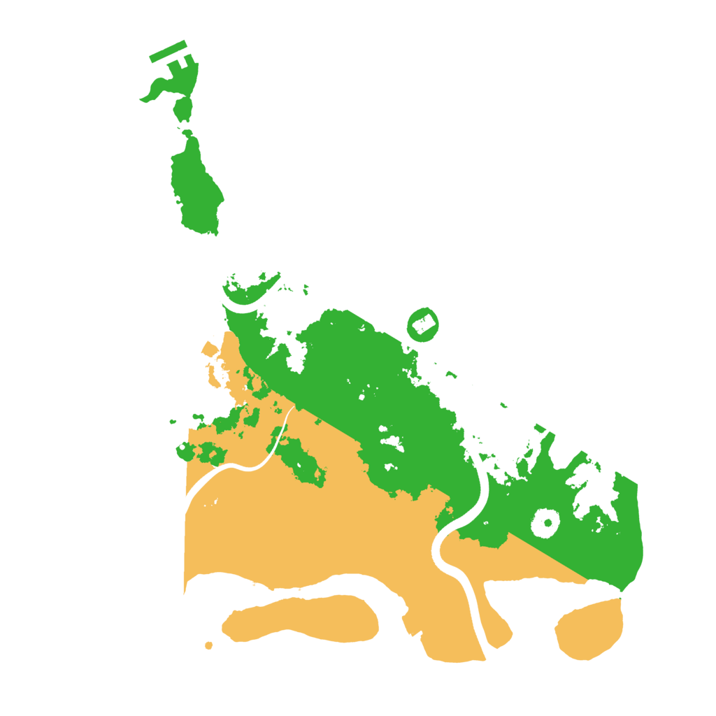Biome Rust Map: Procedural Map, Size: 3700, Seed: 3729940