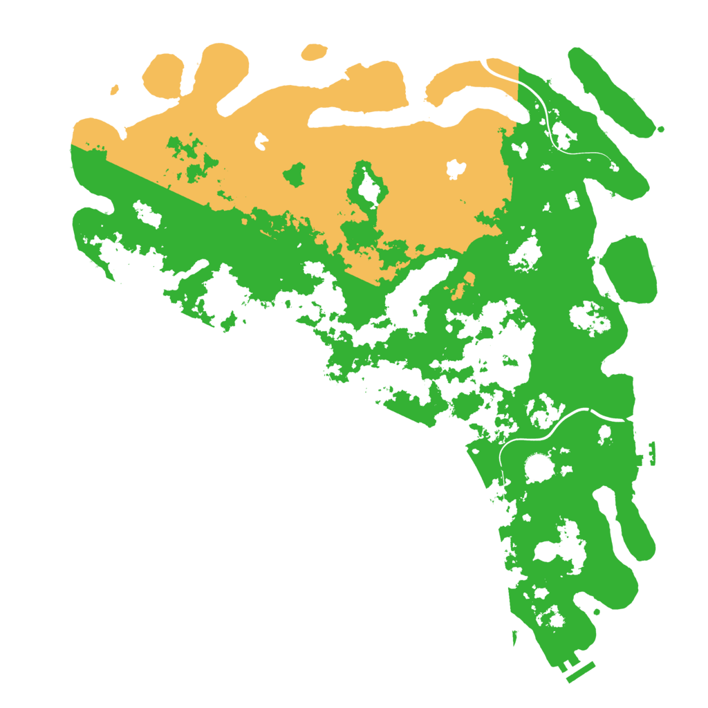 Biome Rust Map: Procedural Map, Size: 4500, Seed: 4071876