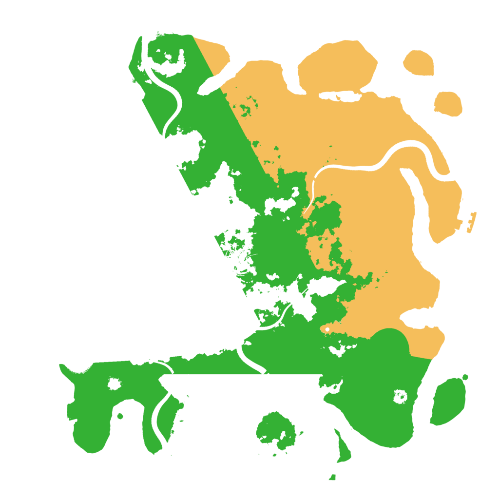 Biome Rust Map: Procedural Map, Size: 3500, Seed: 1247742