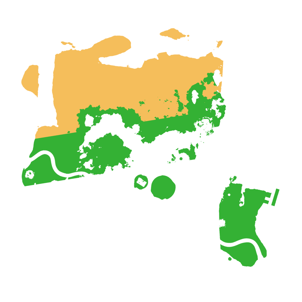 Biome Rust Map: Procedural Map, Size: 3500, Seed: 6114968