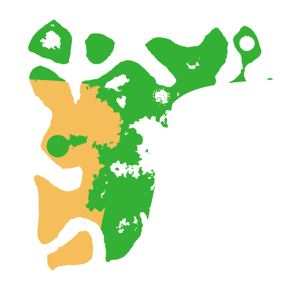 Biome Rust Map: Barren, Size: 3500, Seed: 4141573