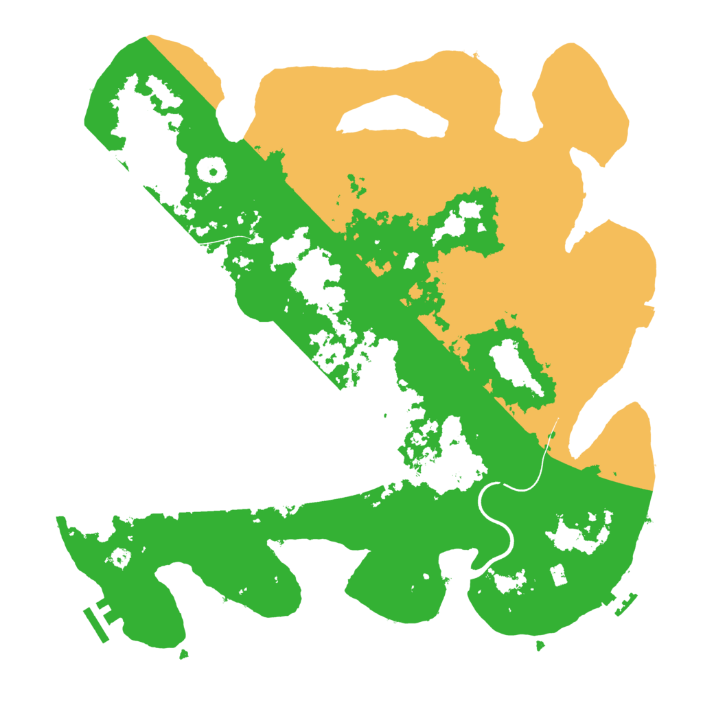 Biome Rust Map: Procedural Map, Size: 3700, Seed: 685814