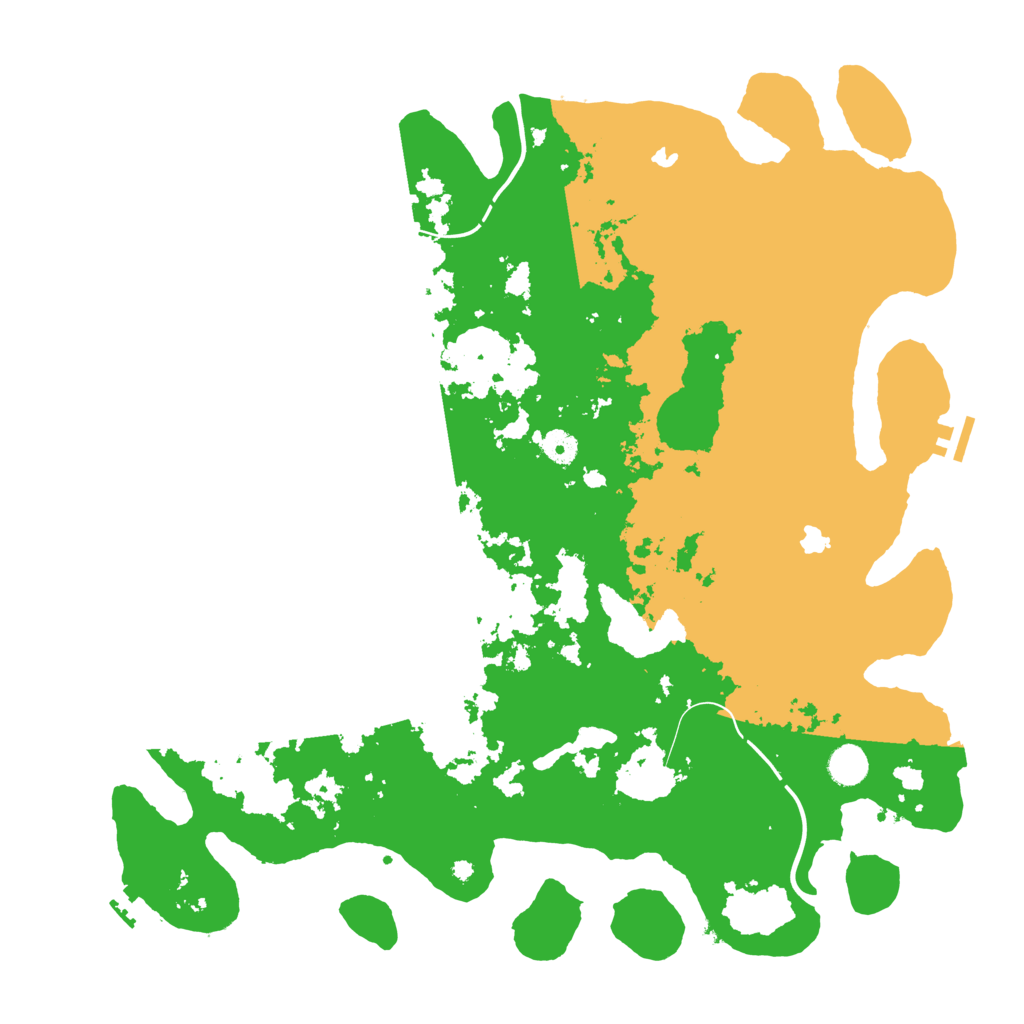 Biome Rust Map: Procedural Map, Size: 4500, Seed: 5145825