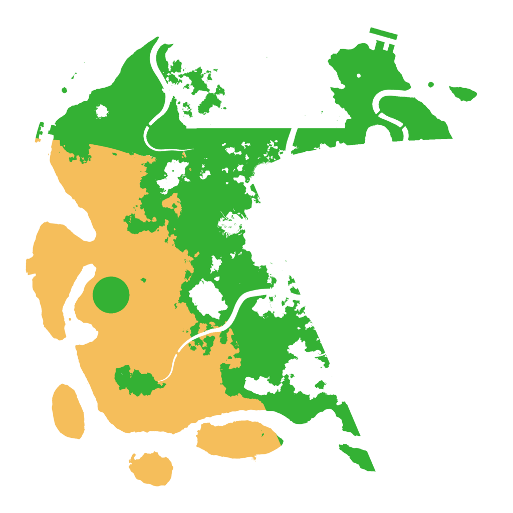 Biome Rust Map: Procedural Map, Size: 3700, Seed: 600433