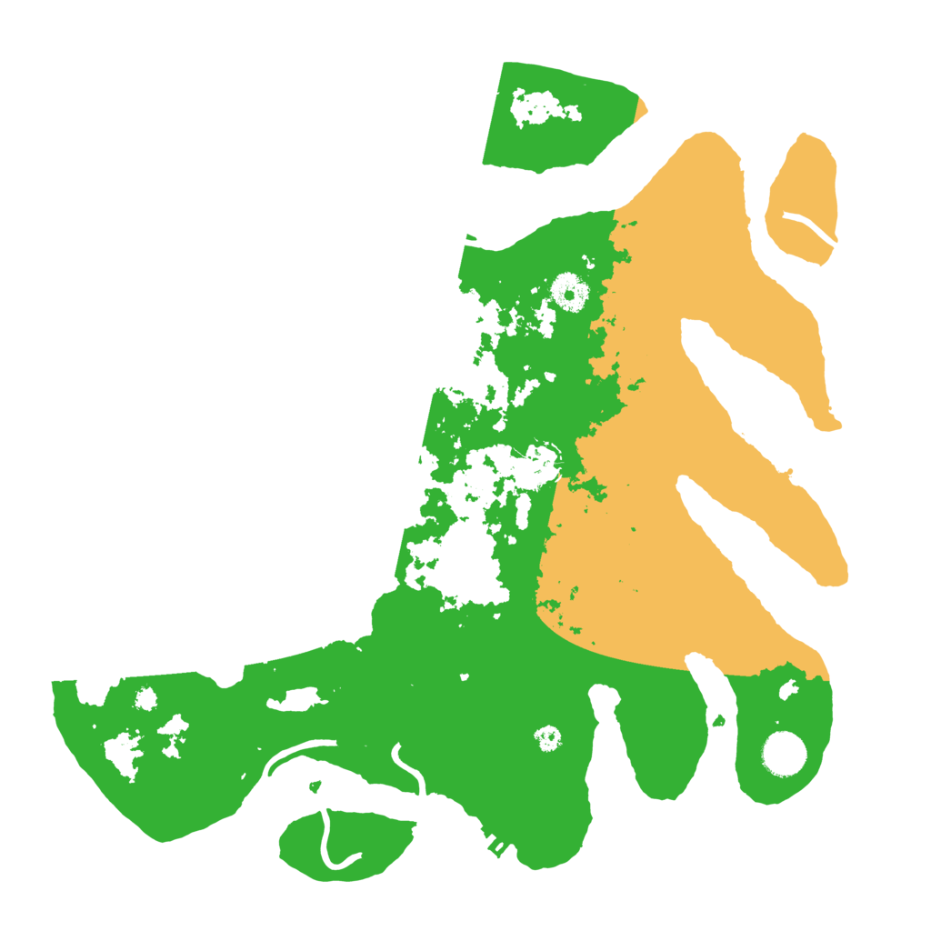 Biome Rust Map: Procedural Map, Size: 3700, Seed: 5326673