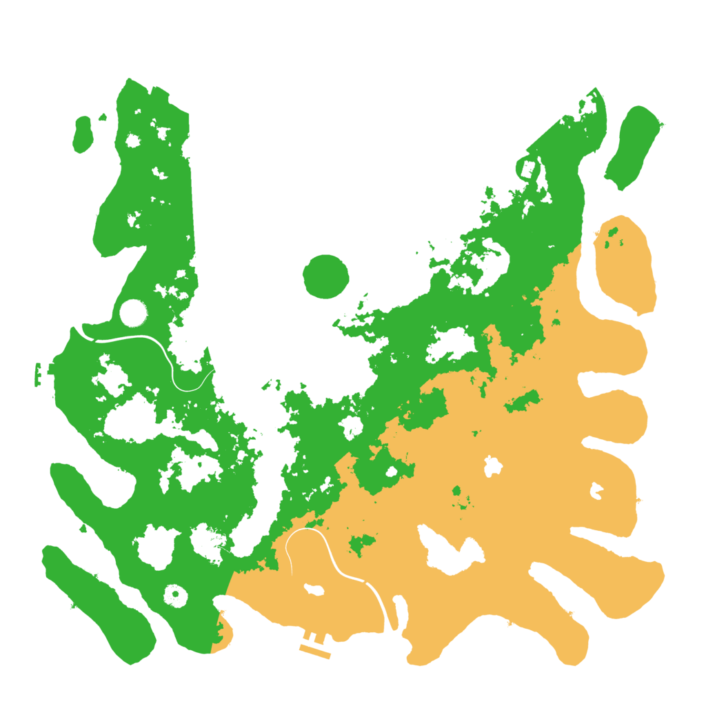 Biome Rust Map: Procedural Map, Size: 4500, Seed: 4345493