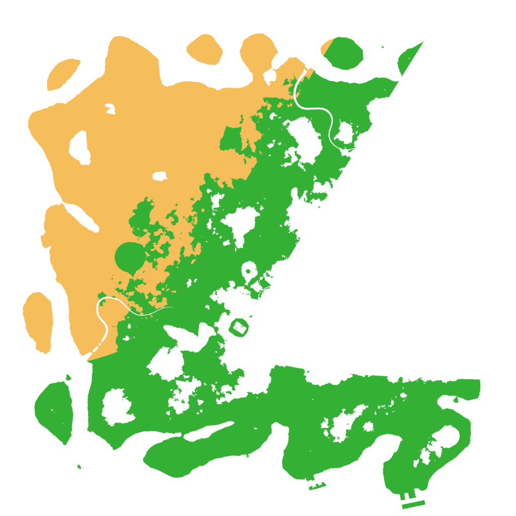 Biome Rust Map: Procedural Map, Size: 4500, Seed: 30664