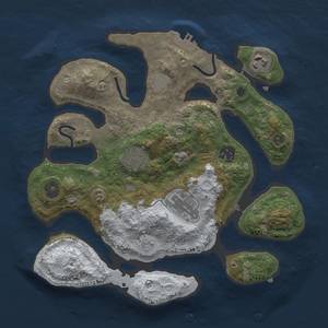 Thumbnail Rust Map: Procedural Map, Size: 3000, Seed: 1148, 12 Monuments