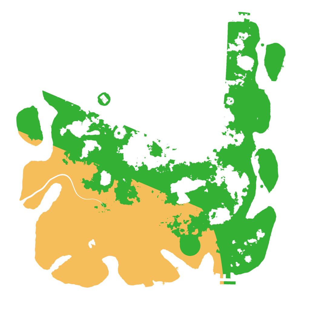 Biome Rust Map: Procedural Map, Size: 4000, Seed: 69556