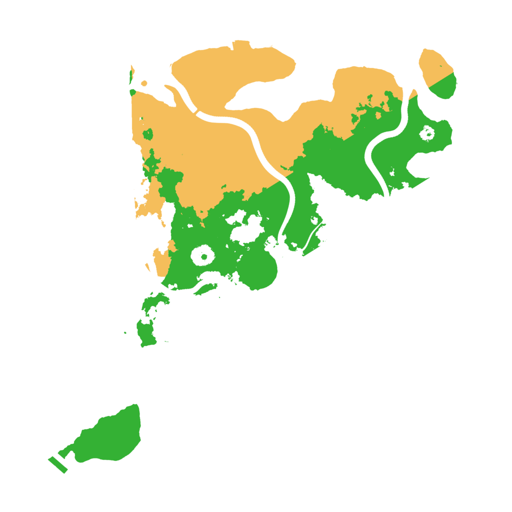 Biome Rust Map: Procedural Map, Size: 3500, Seed: 5796820