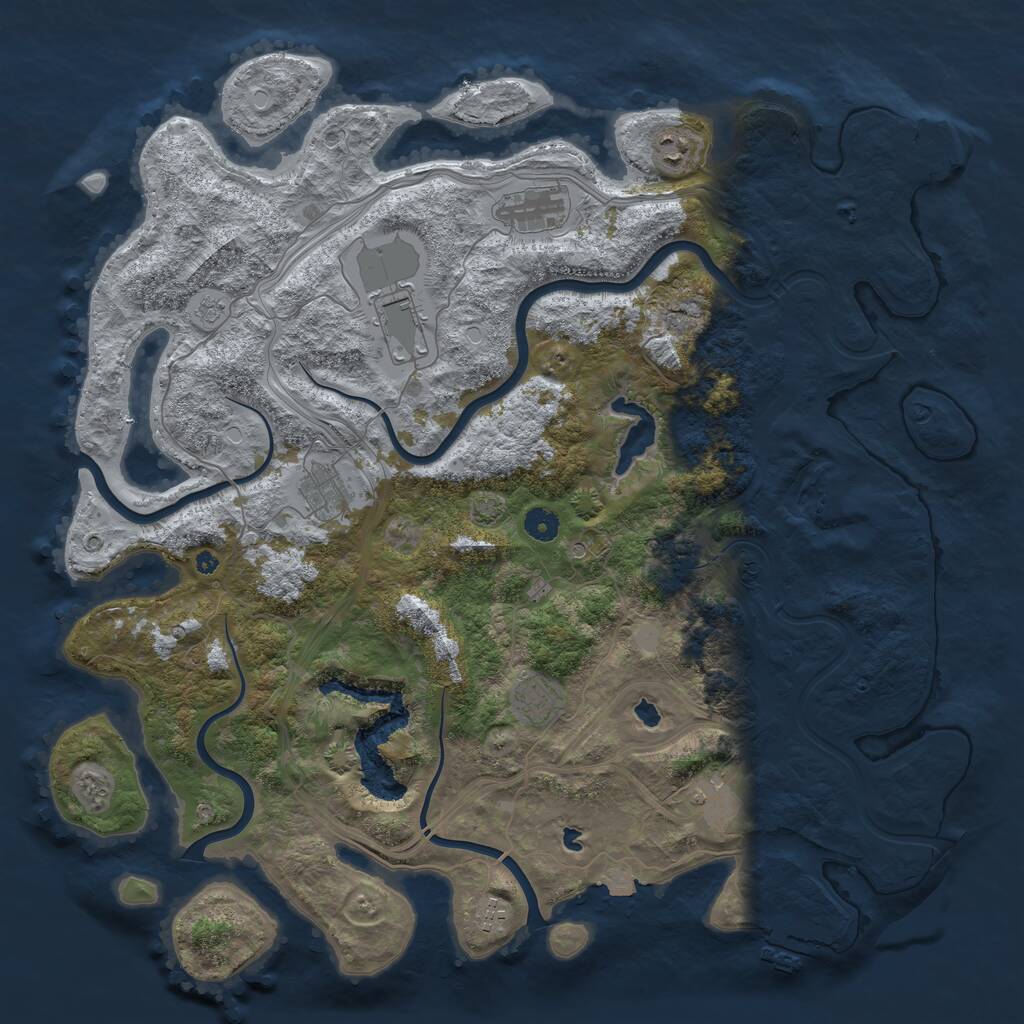 Rust Map: Procedural Map, Size: 4500, Seed: 179415, 13 Monuments