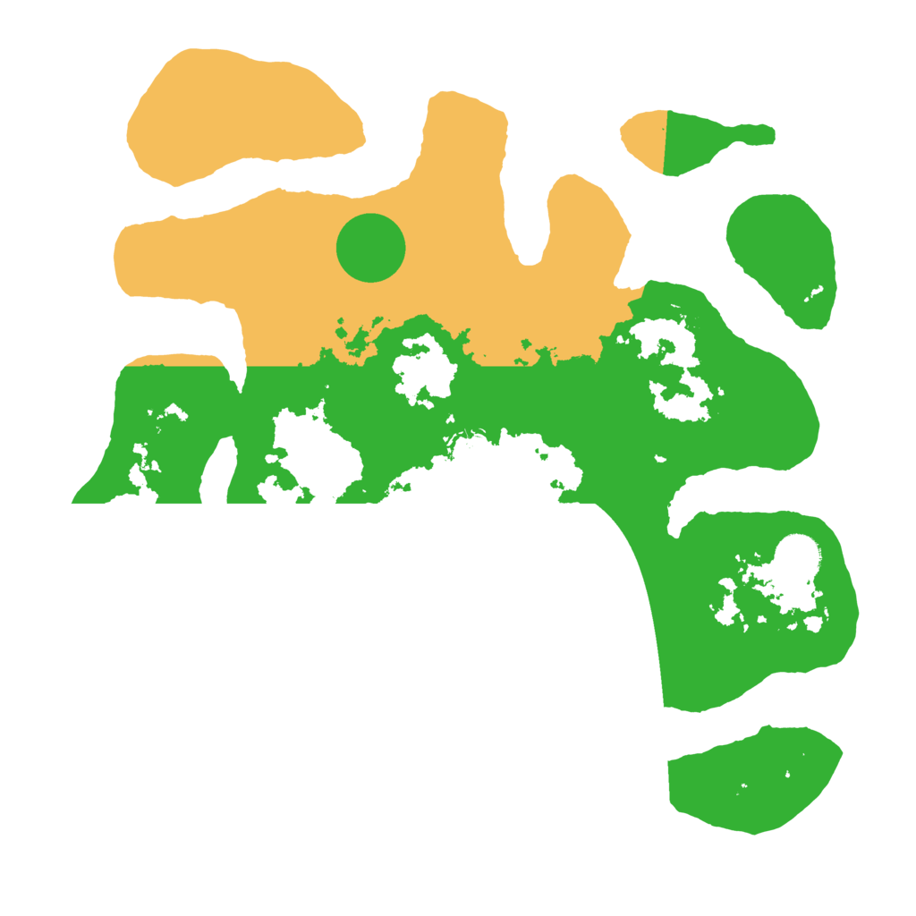 Biome Rust Map: Barren, Size: 3500, Seed: 434257