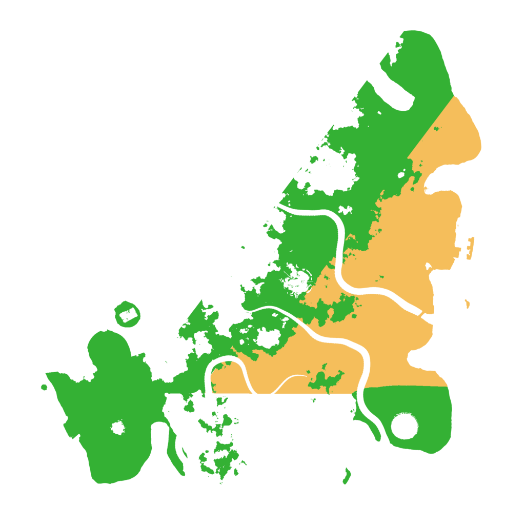Biome Rust Map: Procedural Map, Size: 3500, Seed: 3057039