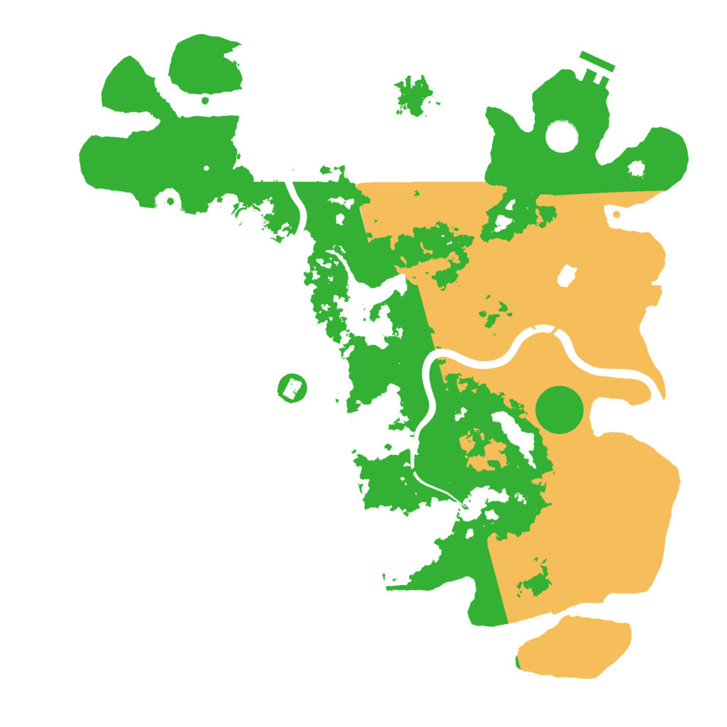 Biome Rust Map: Procedural Map, Size: 4000, Seed: 79392