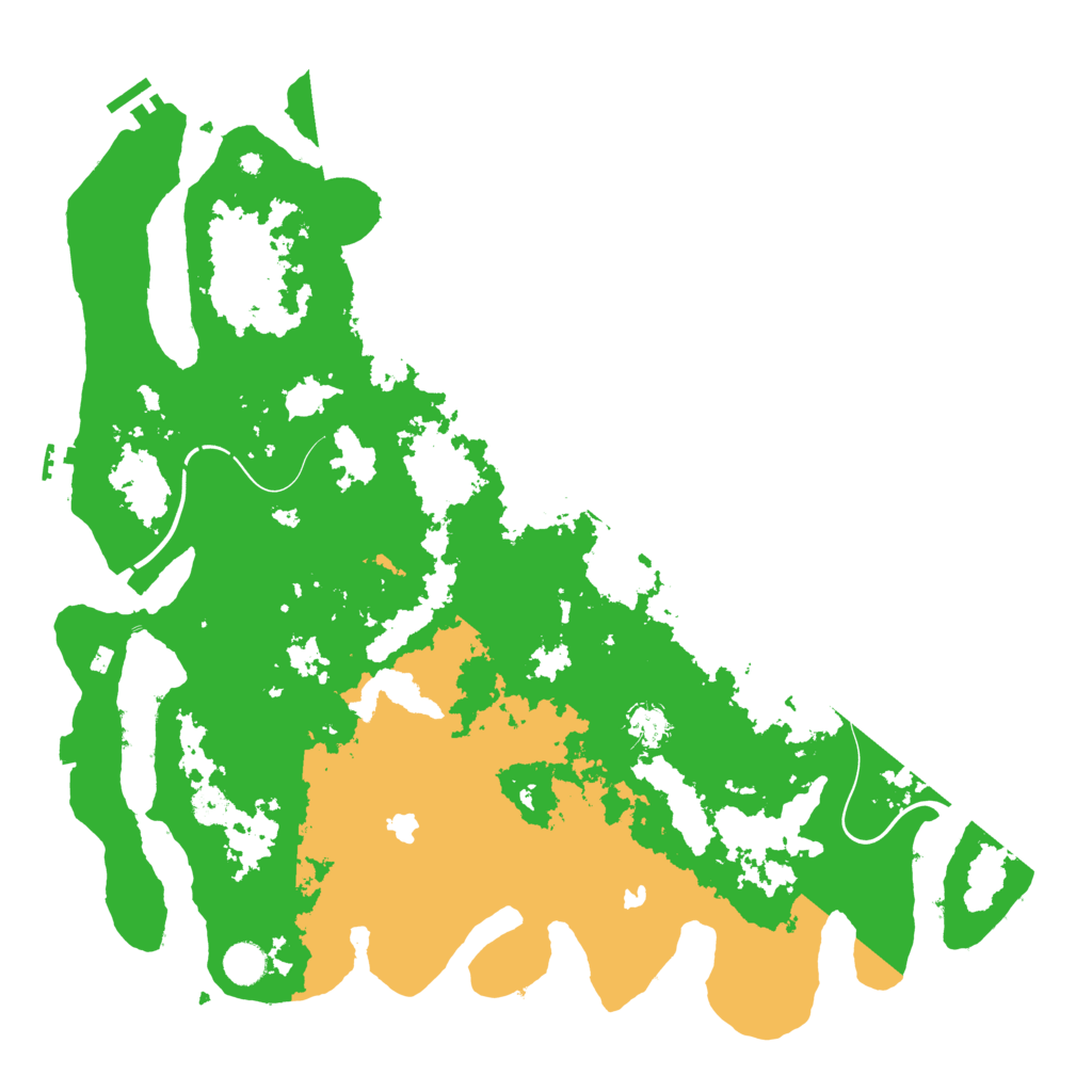 Biome Rust Map: Procedural Map, Size: 4500, Seed: 5496870
