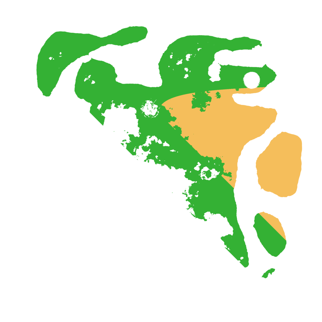 Biome Rust Map: Barren, Size: 3500, Seed: 1003774