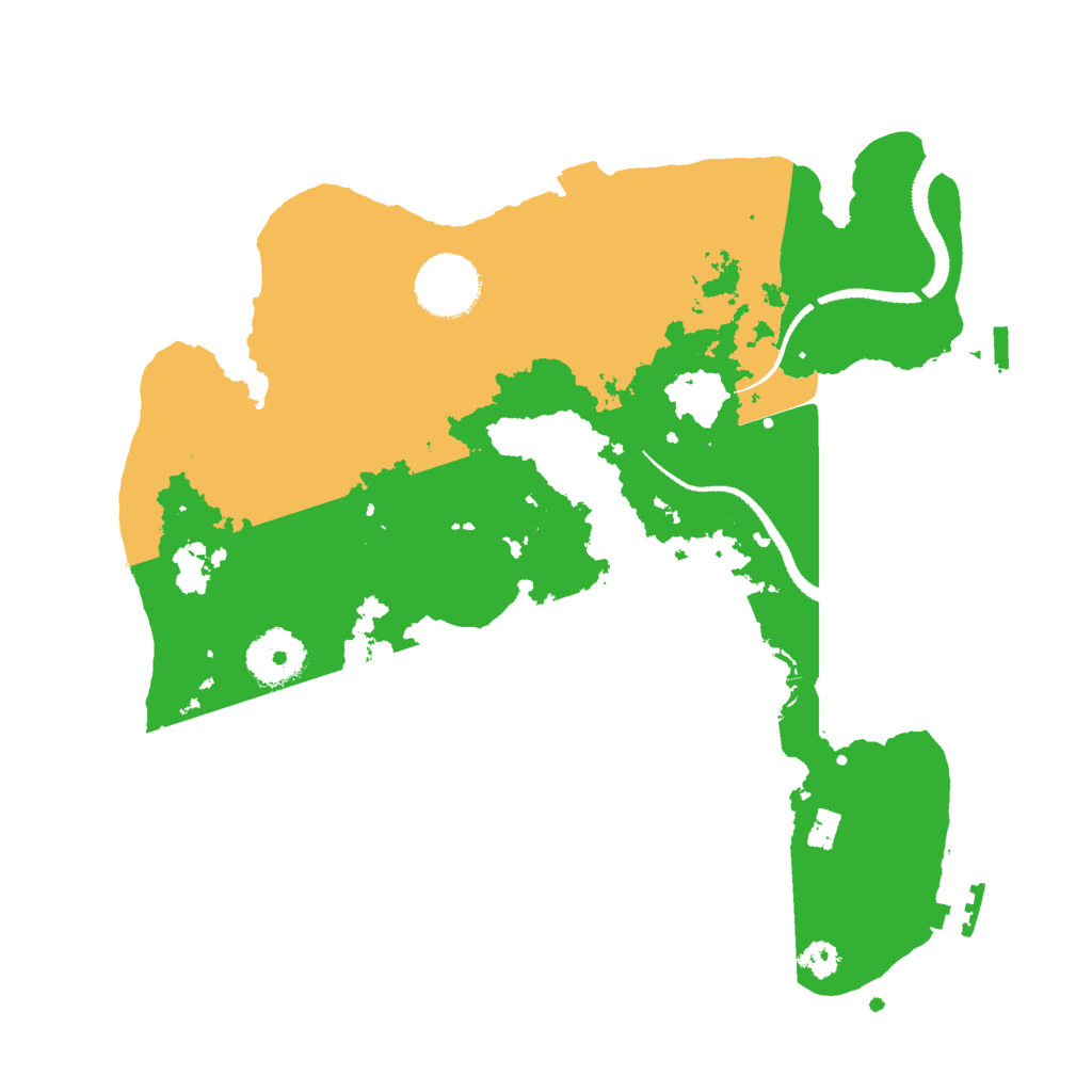 Biome Rust Map: Procedural Map, Size: 3000, Seed: 523929546
