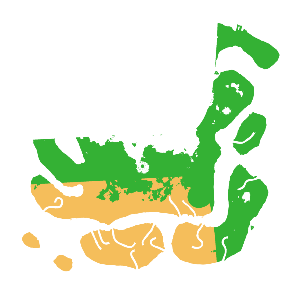 Biome Rust Map: Procedural Map, Size: 3500, Seed: 2170315