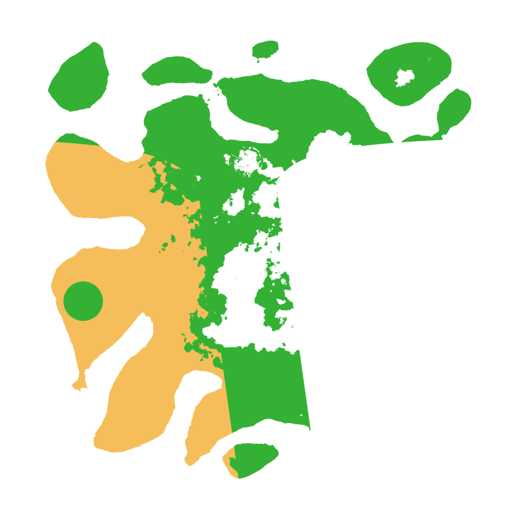 Biome Rust Map: Barren, Size: 3500, Seed: 5174646