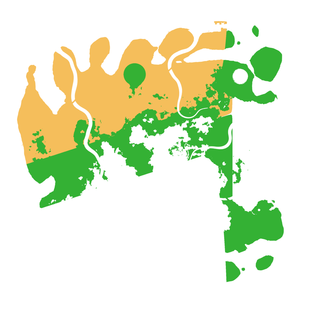 Biome Rust Map: Procedural Map, Size: 3700, Seed: 3930856