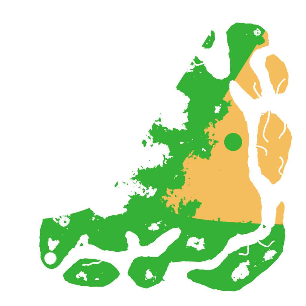Biome Rust Map: Procedural Map, Size: 4500, Seed: 974174