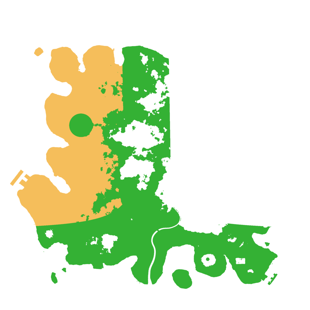 Biome Rust Map: Procedural Map, Size: 3500, Seed: 2611497