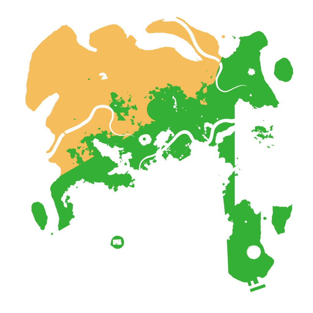 Biome Rust Map: Procedural Map, Size: 4000, Seed: 5180586
