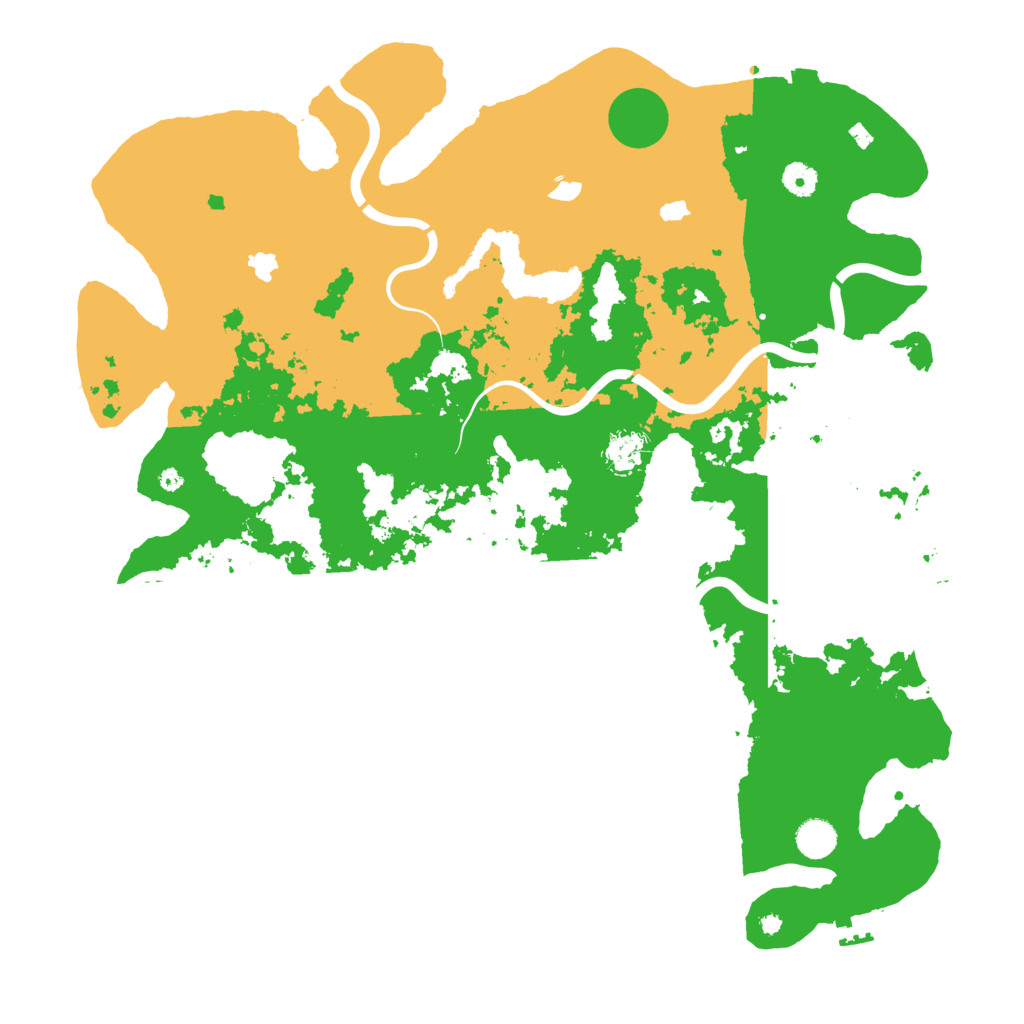 Biome Rust Map: Procedural Map, Size: 4500, Seed: 5559516