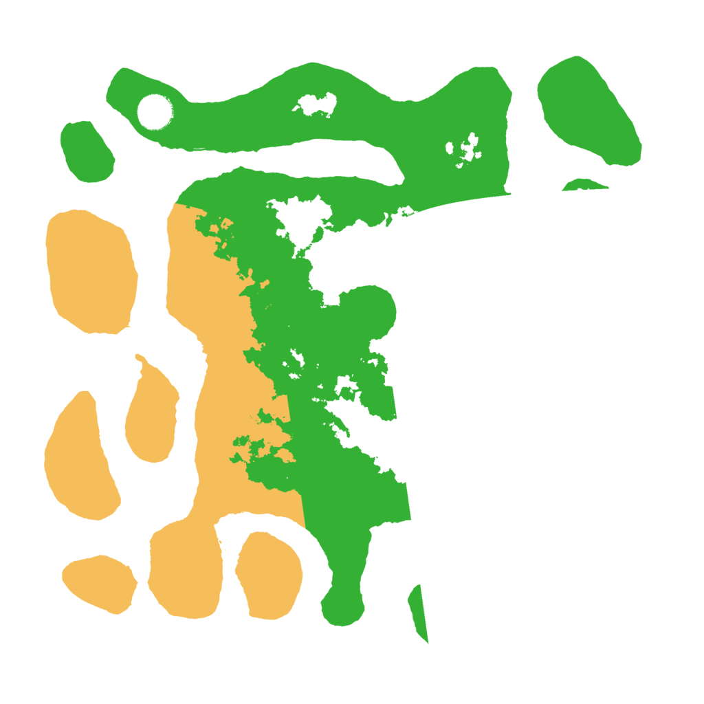 Biome Rust Map: Barren, Size: 3500, Seed: 5312846