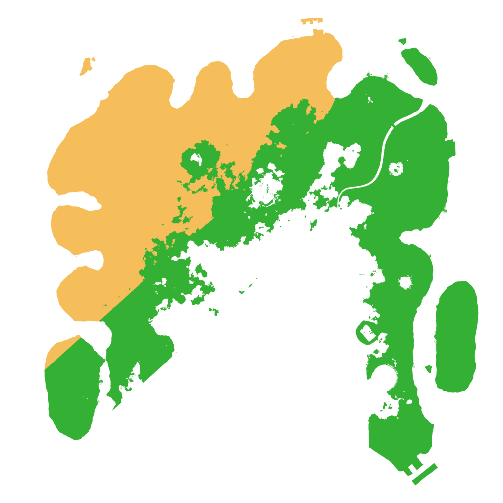 Biome Rust Map: Procedural Map, Size: 3500, Seed: 4250819