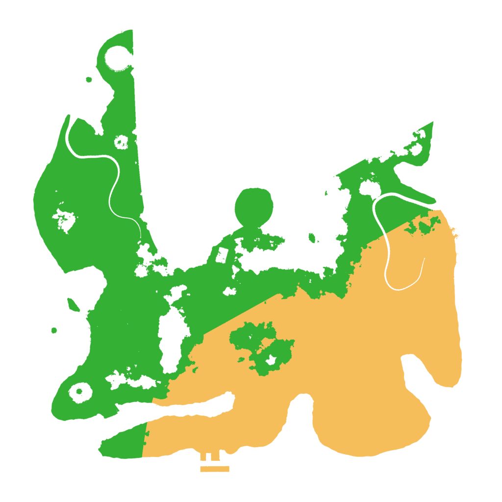 Biome Rust Map: Procedural Map, Size: 3500, Seed: 5754758