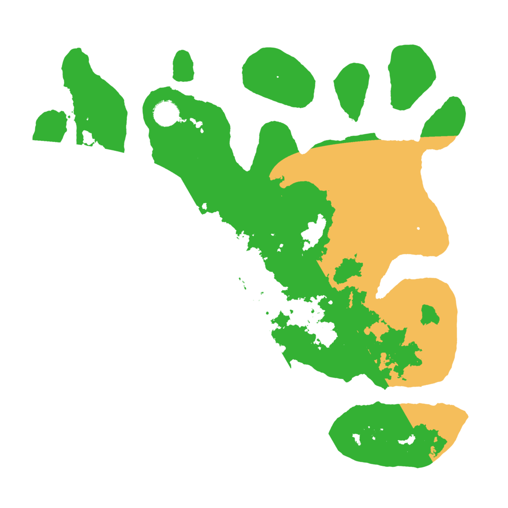 Biome Rust Map: Barren, Size: 3500, Seed: 1103754