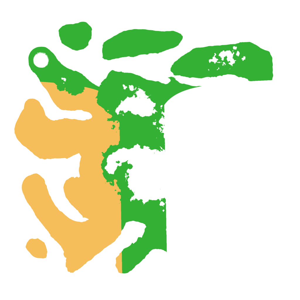 Biome Rust Map: Barren, Size: 3500, Seed: 682119