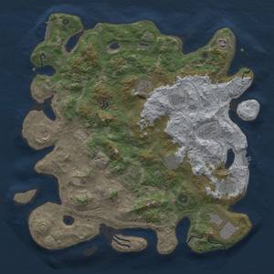 Thumbnail Rust Map: Procedural Map, Size: 4300, Seed: 1337, 19 Monuments