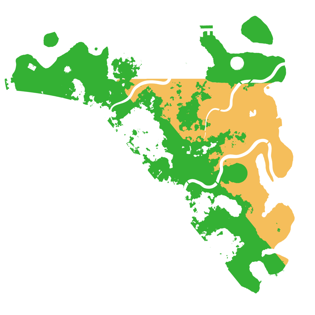Biome Rust Map: Procedural Map, Size: 4250, Seed: 7072