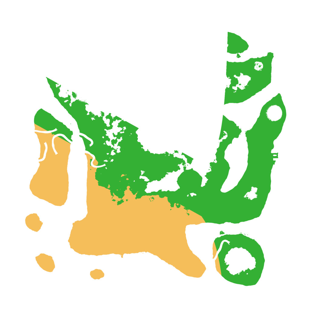 Biome Rust Map: Procedural Map, Size: 3500, Seed: 3885143