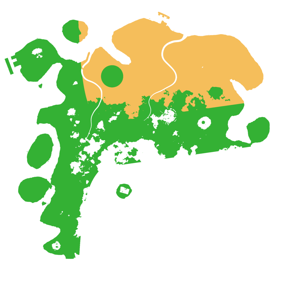 Biome Rust Map: Procedural Map, Size: 3500, Seed: 3068153