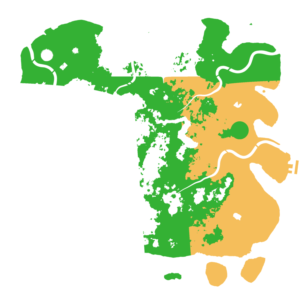 Biome Rust Map: Procedural Map, Size: 4500, Seed: 1362180