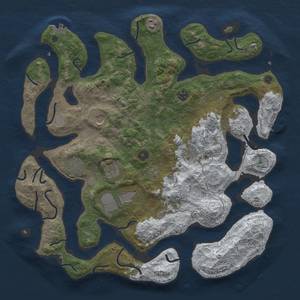 Thumbnail Rust Map: Procedural Map, Size: 4250, Seed: 106787293, 17 Monuments