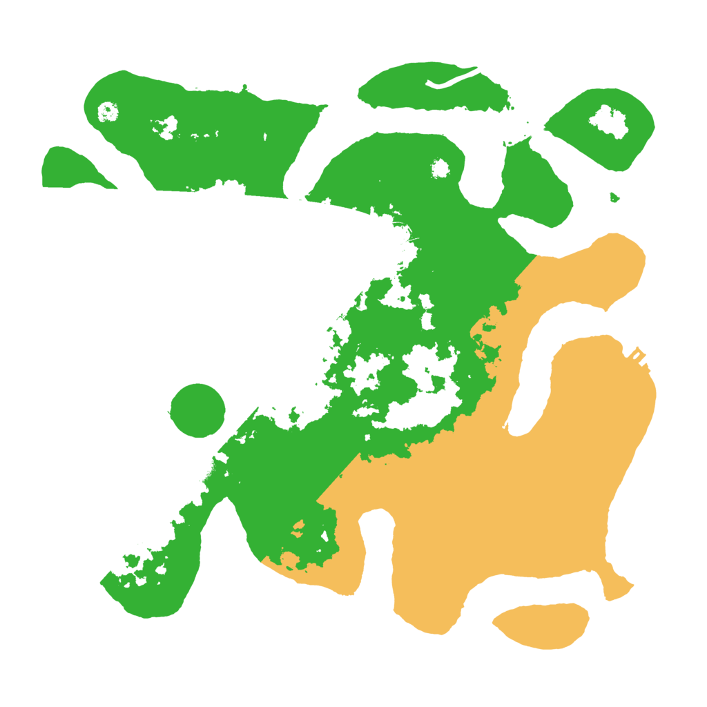 Biome Rust Map: Procedural Map, Size: 3500, Seed: 4241209