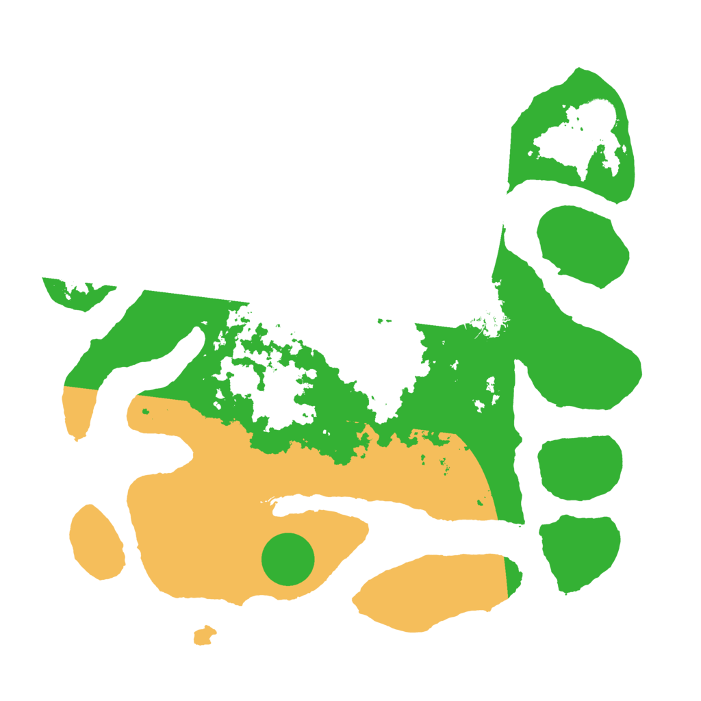 Biome Rust Map: Barren, Size: 3500, Seed: 5868227