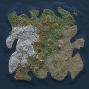 Thumbnail Rust Map: Procedural Map, Size: 3600, Seed: 4872278, 16 Monuments