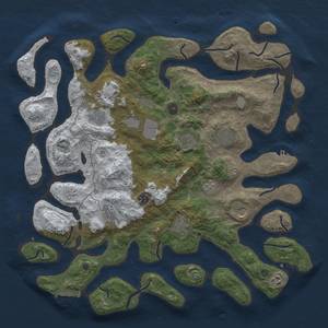 Thumbnail Rust Map: Procedural Map, Size: 4500, Seed: 140, 19 Monuments