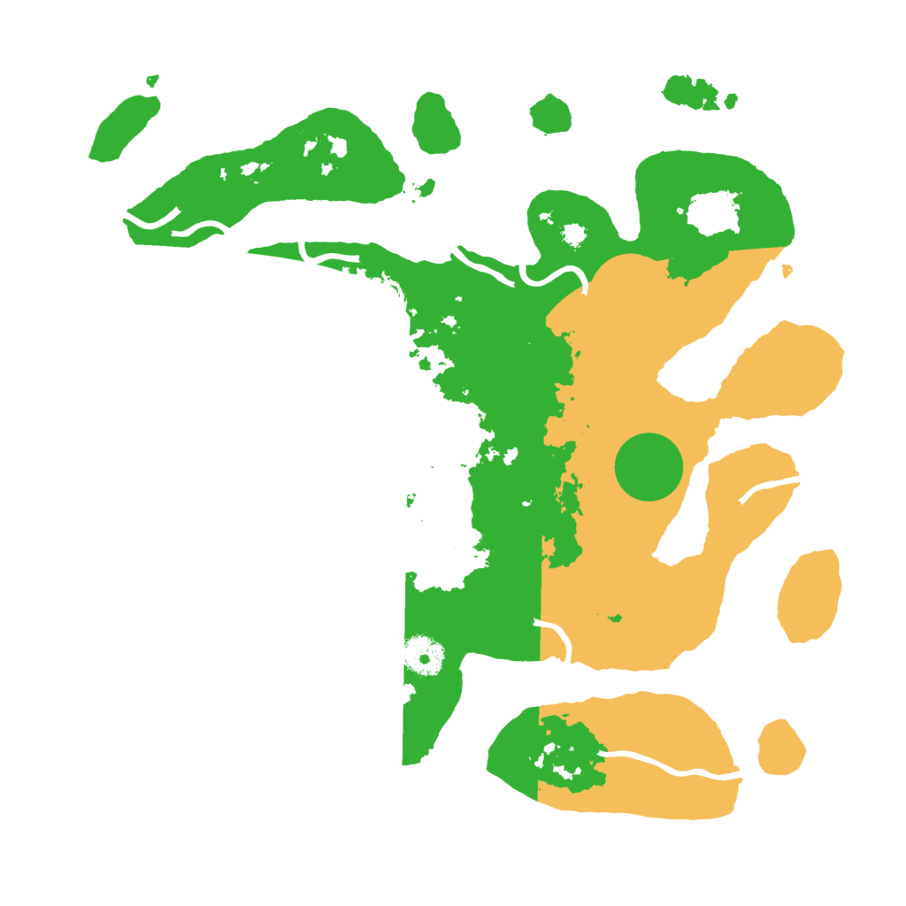 Biome Rust Map: Procedural Map, Size: 3500, Seed: 3464486