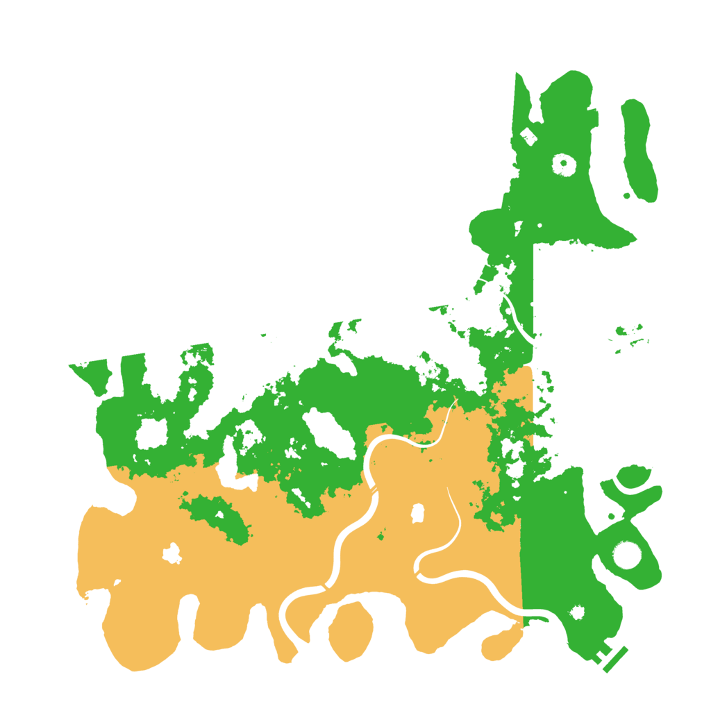 Biome Rust Map: Procedural Map, Size: 4500, Seed: 3955141