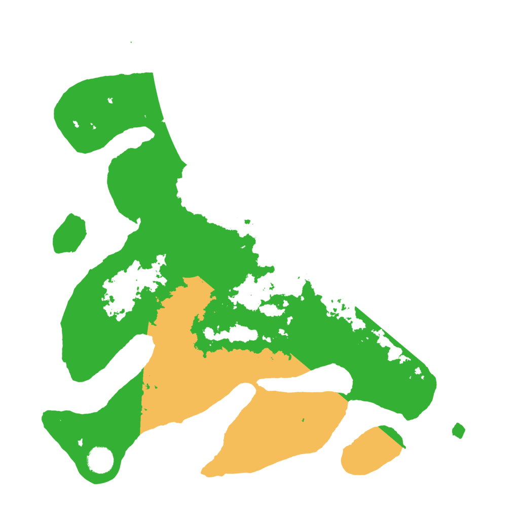 Biome Rust Map: Barren, Size: 3500, Seed: 4613105