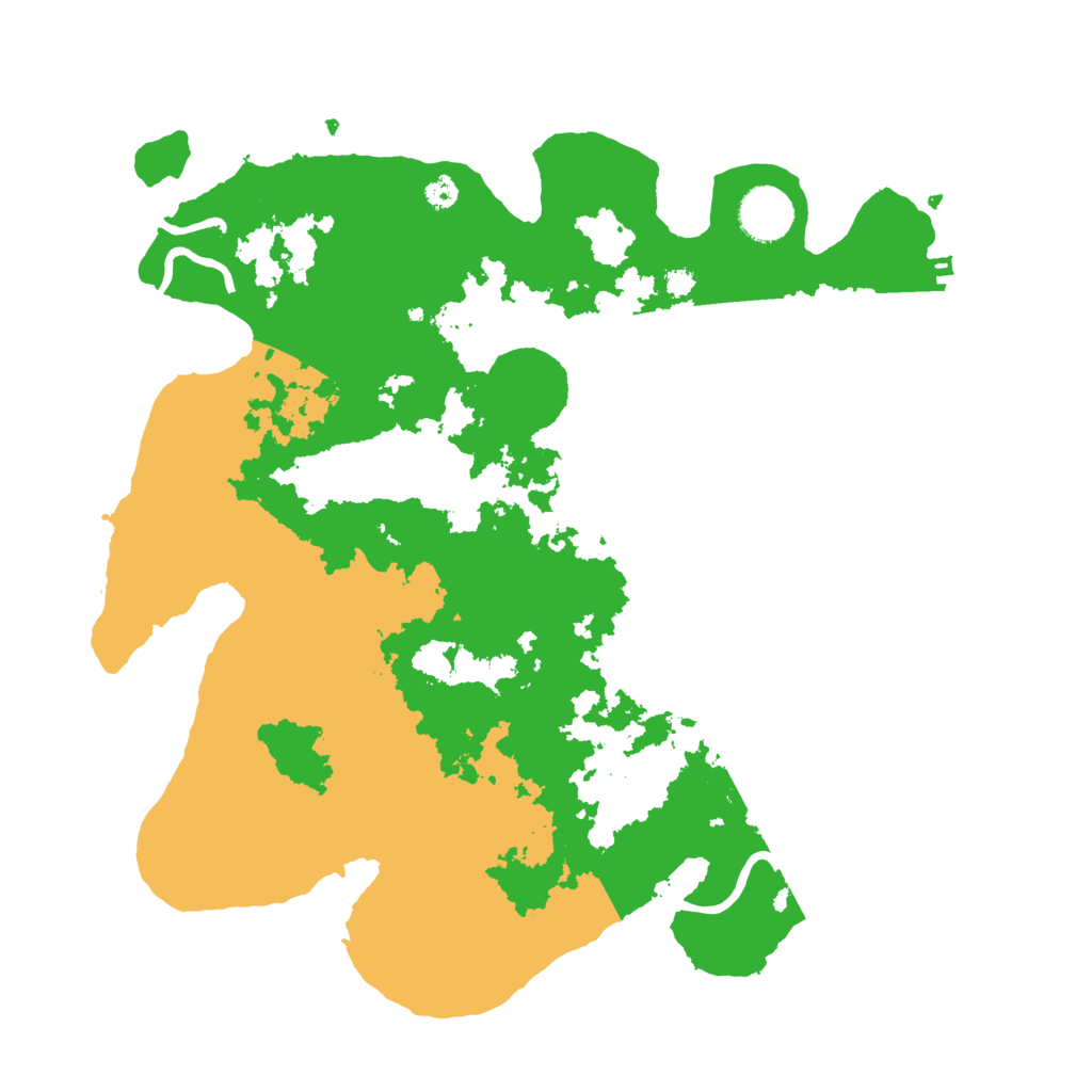 Biome Rust Map: Procedural Map, Size: 3500, Seed: 1353634