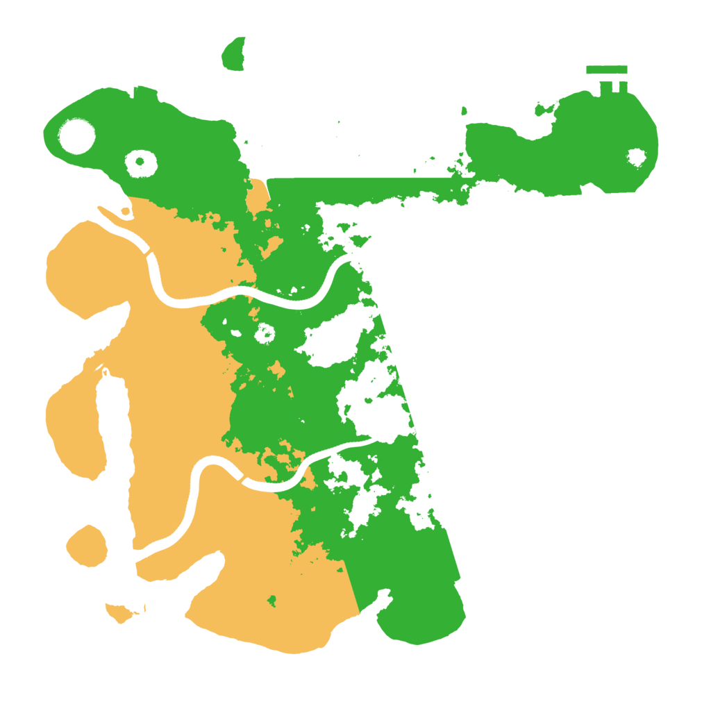 Biome Rust Map: Procedural Map, Size: 3500, Seed: 1243802
