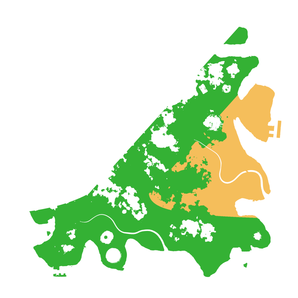 Biome Rust Map: Procedural Map, Size: 3500, Seed: 2330249