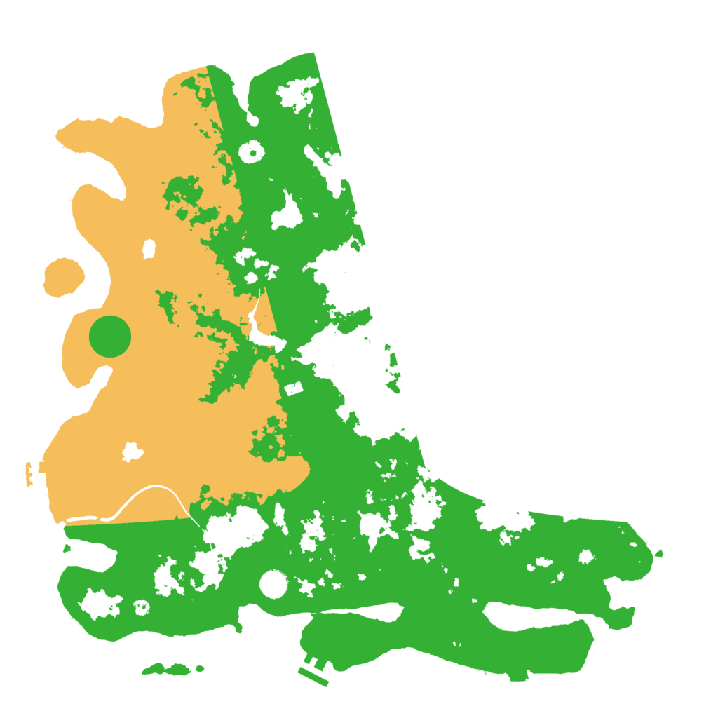 Biome Rust Map: Procedural Map, Size: 4500, Seed: 1108288